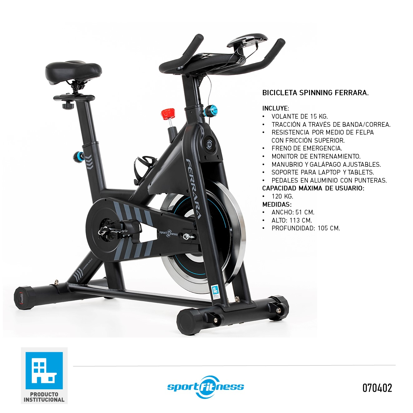 Bicicleta Spinning Ferrera