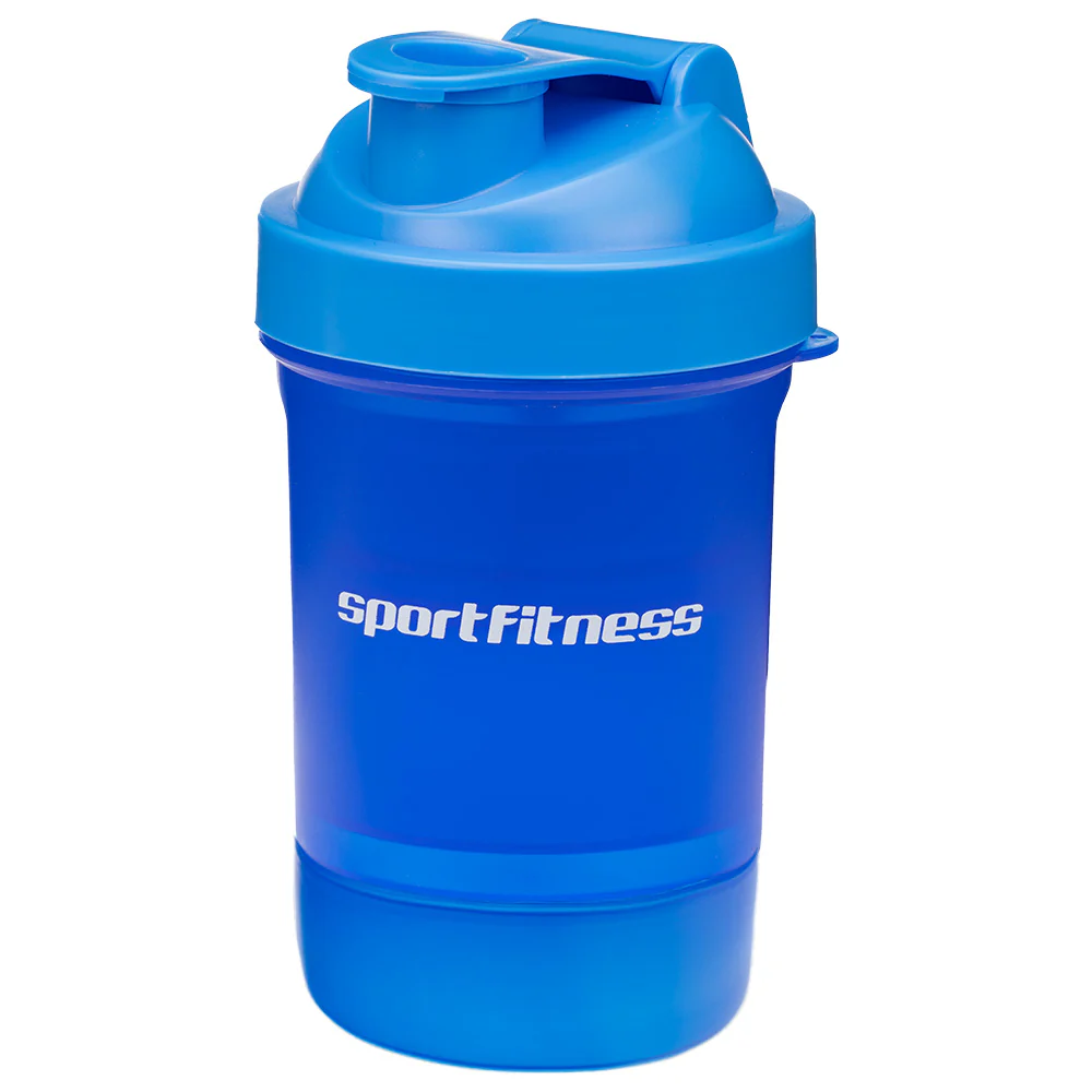 Shaker 500 Ml Con Mezclador Y Compartimientos Sportfitness