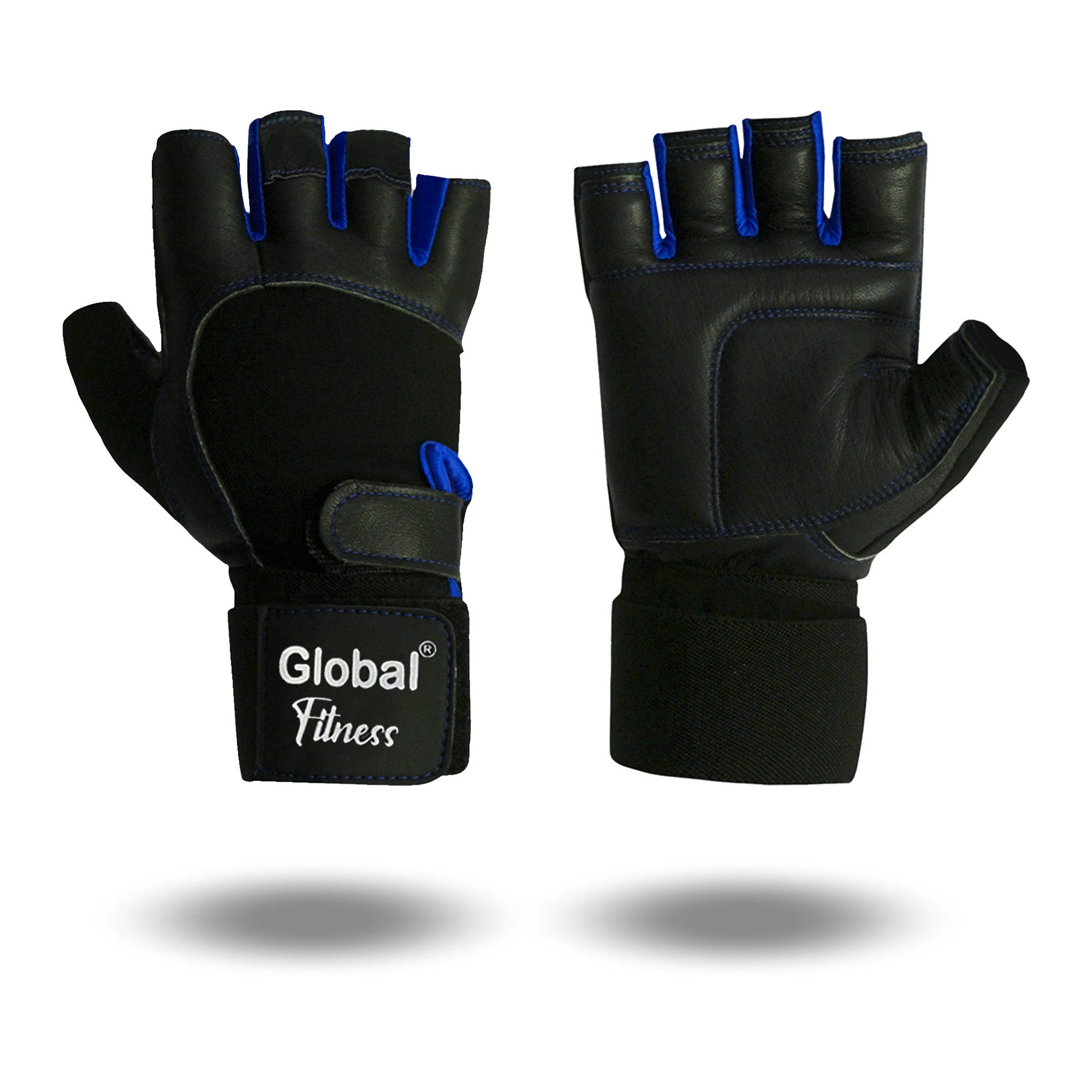 Guantes De Cuero Con Muñequera Hombre Globalfitness