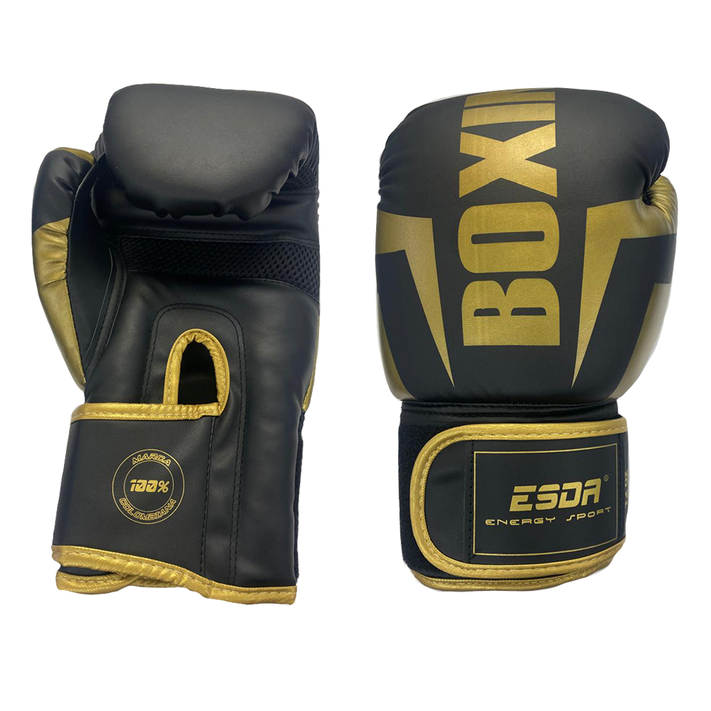 Guante Boxeo 12 Oz Esda Dorado