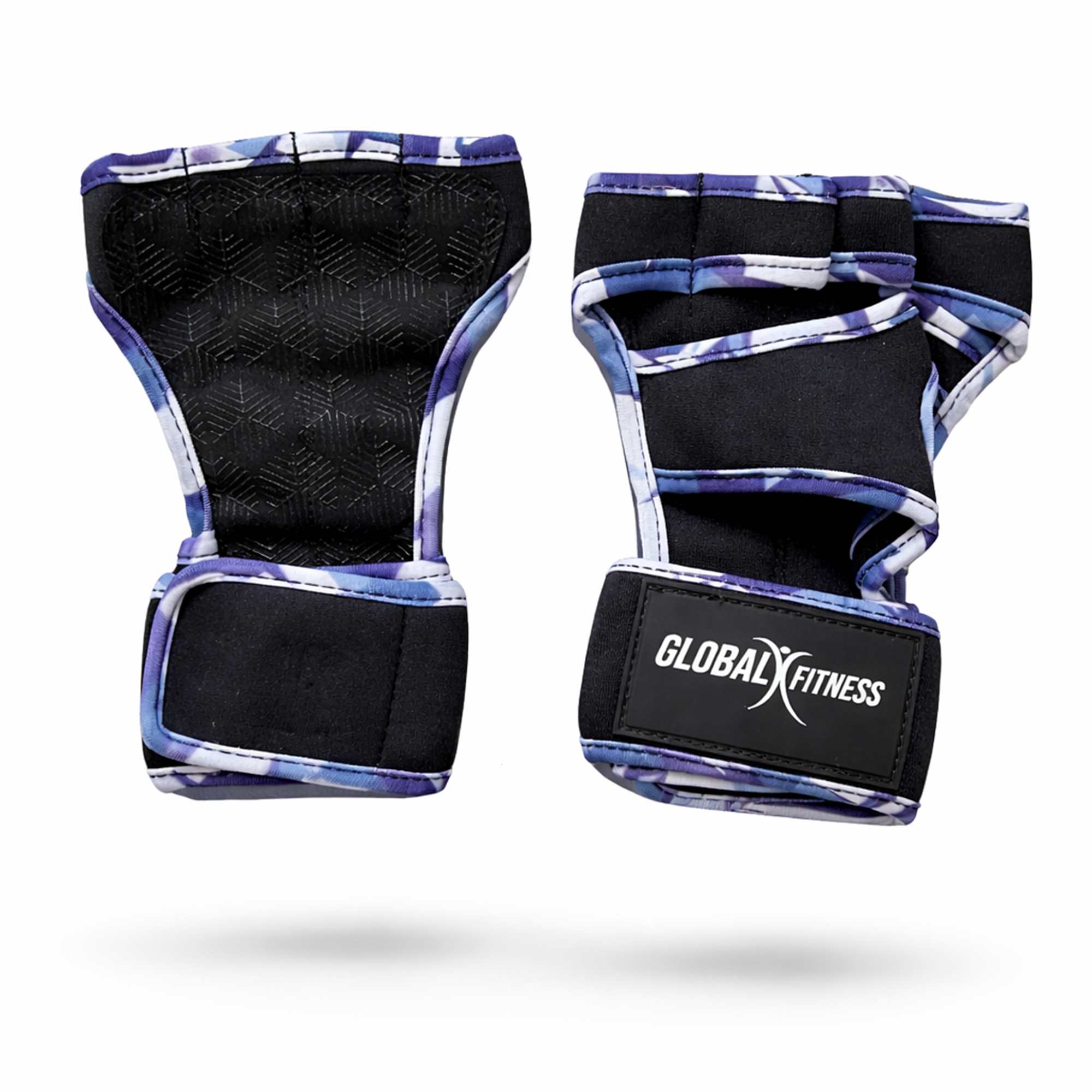 Guante protector de manos para Gym Global Fitness Azul Camuflaje