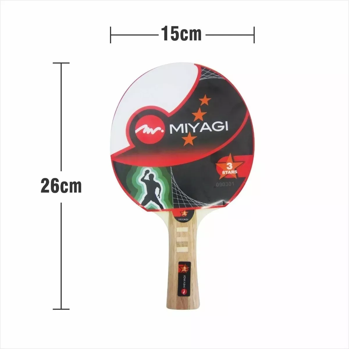 Raquetas Tenis De Mesa / Ping Pong 3 Estrellas Miyagi