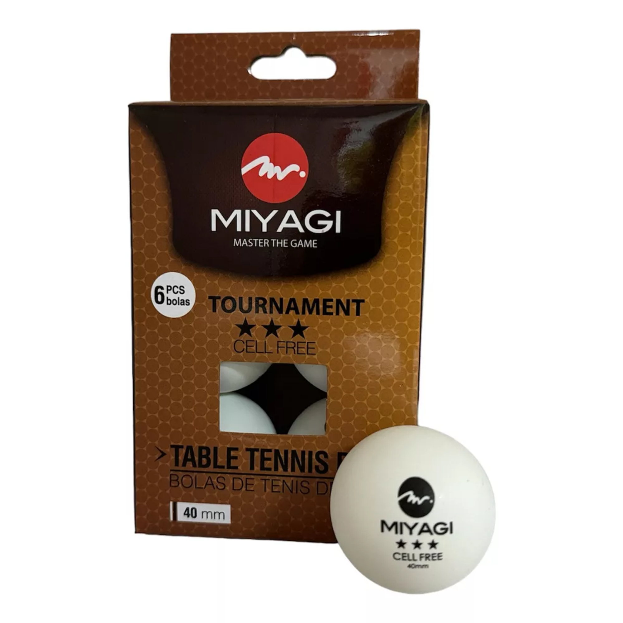 Pelotas De Ping Pong 3 Estrellas Miyagi