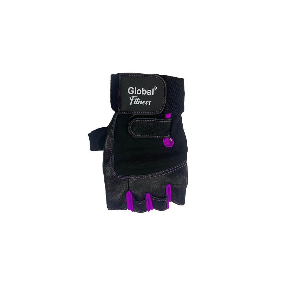 Guantes De Cuero Con Muñequera Mujer Globalfitness