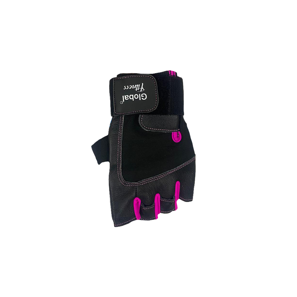 Guantes De Cuero Con Muñequera Mujer Globalfitness
