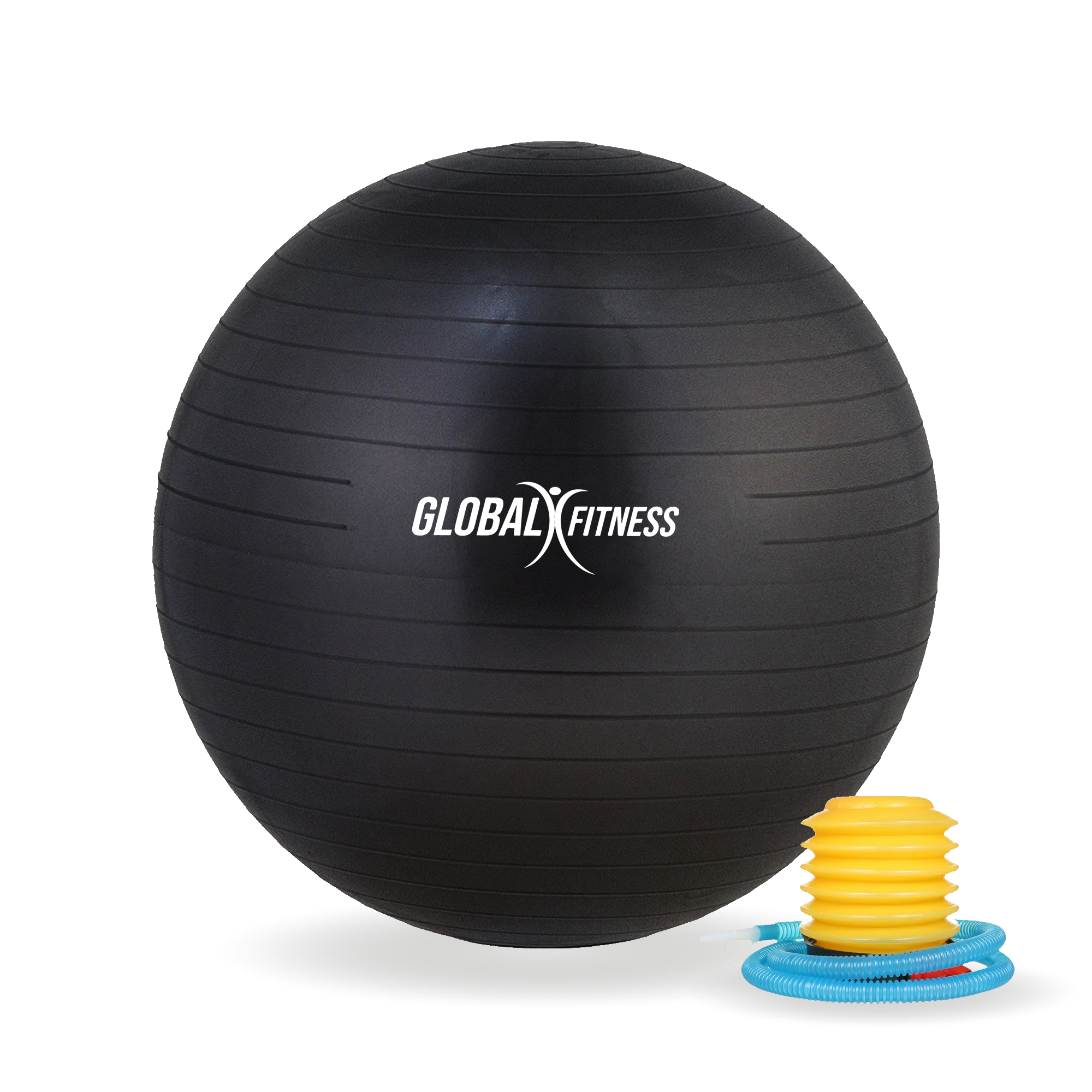 Balón de pilates 75 Cm - Negro - Global Fitness