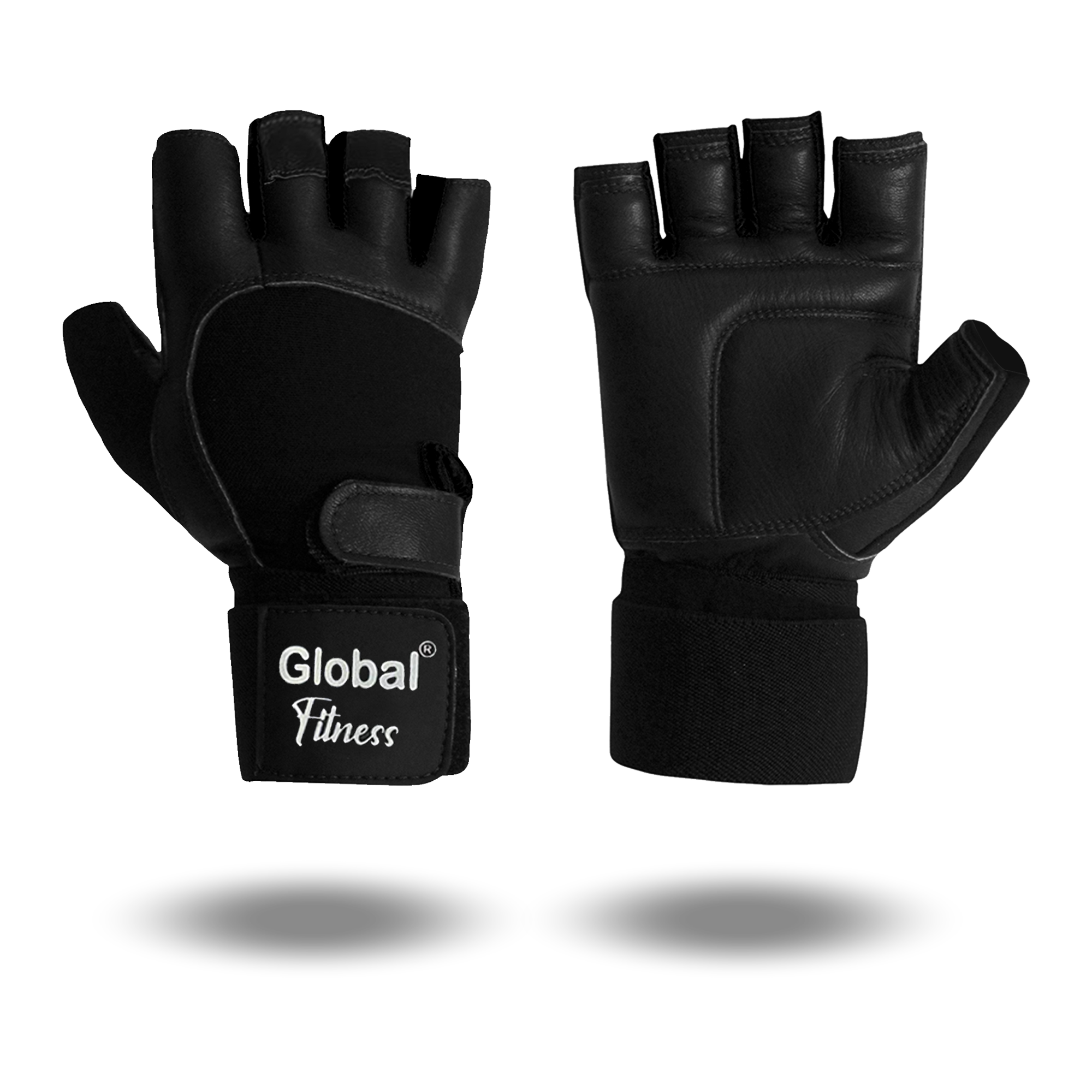 Guantes De Cuero Con Muñequera Hombre Globalfitness