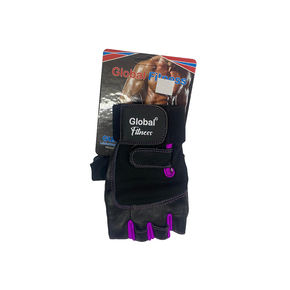 Guantes De Cuero Con Muñequera Mujer Globalfitness