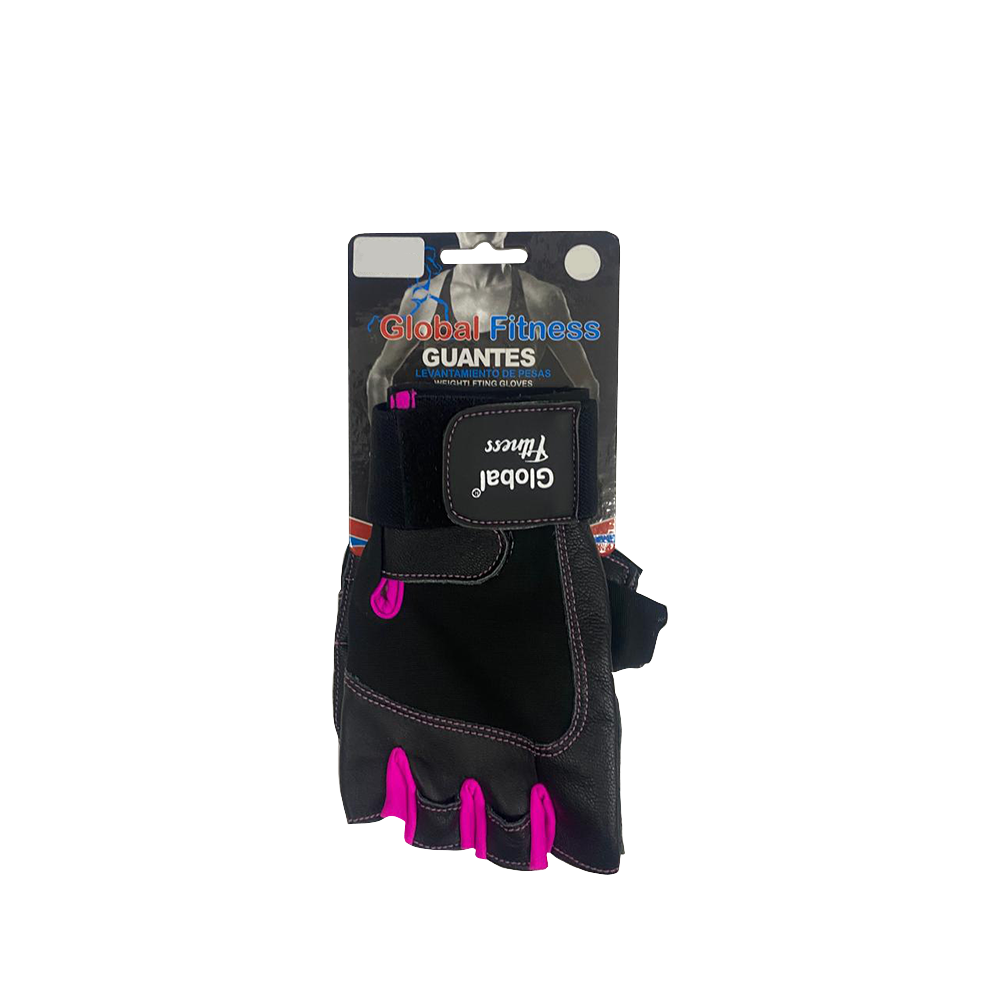 Guantes De Cuero Con Muñequera Mujer Globalfitness