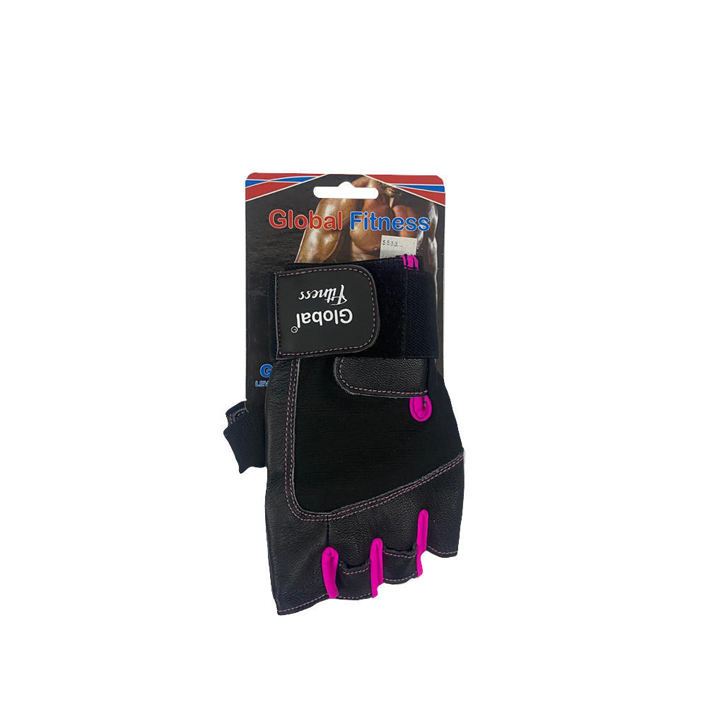 Guantes De Cuero Con Muñequera Mujer Globalfitness