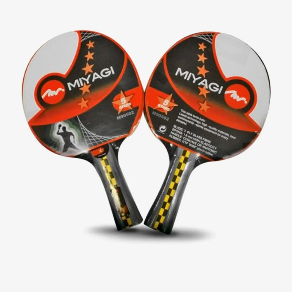 Raquetas Tenis De Mesa / Ping Pong 5 Estrellas Miyagi