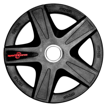 Disco Olímpico En Caucho Inyectado Premium 2"
