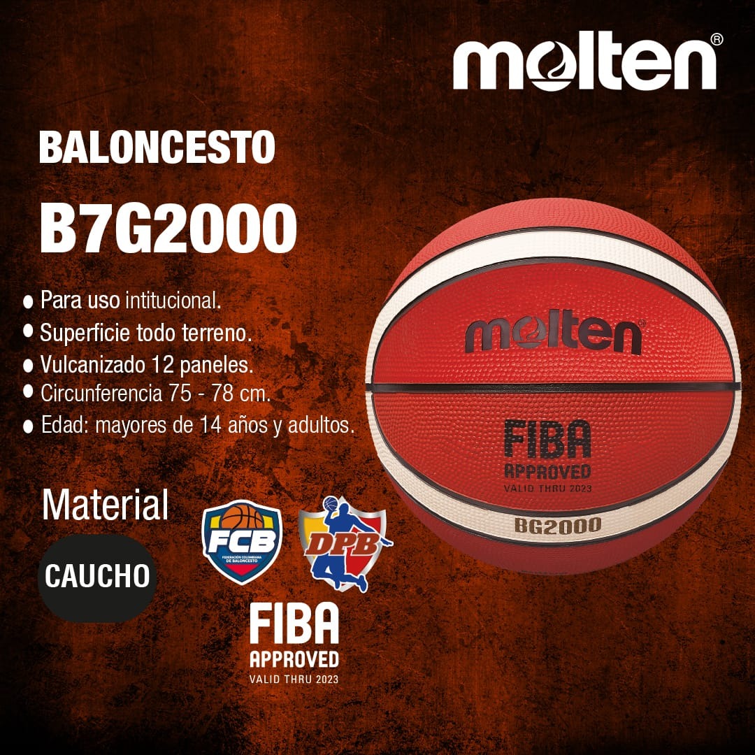 Balón Baloncesto No.7 B7G2000 Molten