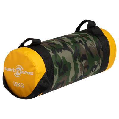 Sandbag / Bolsa De Poder 15Kg Negro / Amarillo