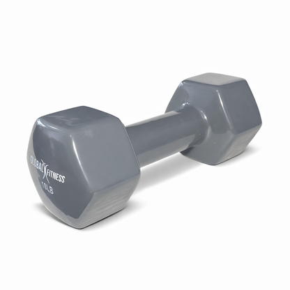 Mancuerna Encauchetada En Vinilo Global Fitness 10 Lb