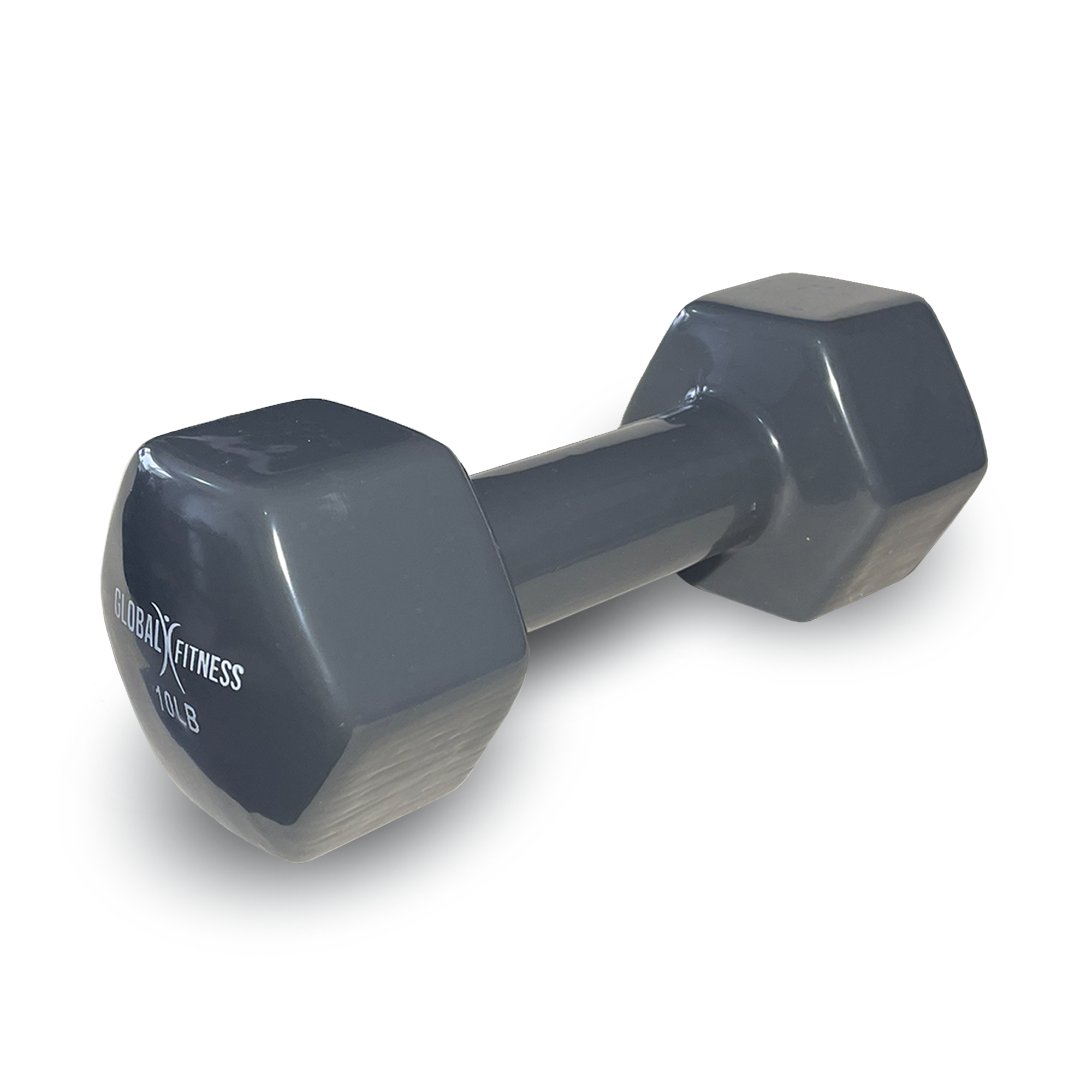 Mancuerna Encauchetada En Vinilo Global Fitness 10 Lb