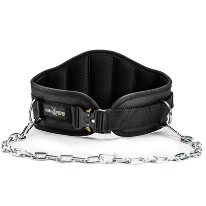 Cinturón Con Cadena Para Discos Profesional - Global Fitness