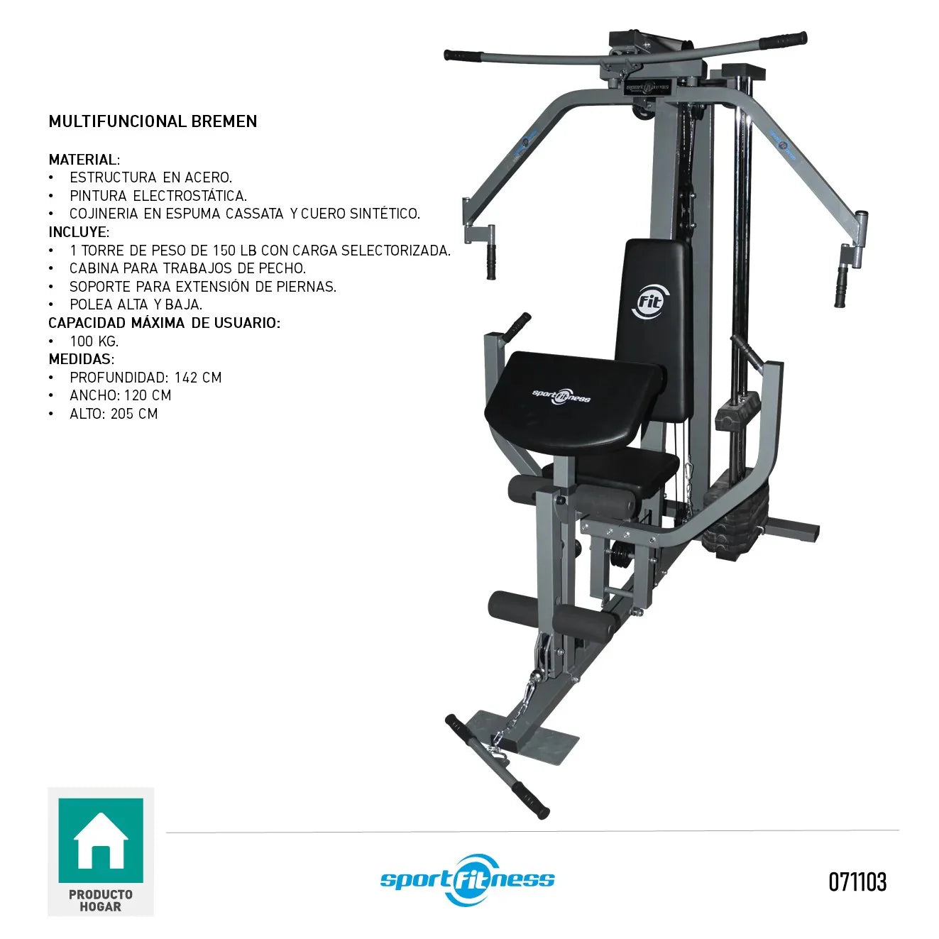 Multifuncional 1 Torre 150LB