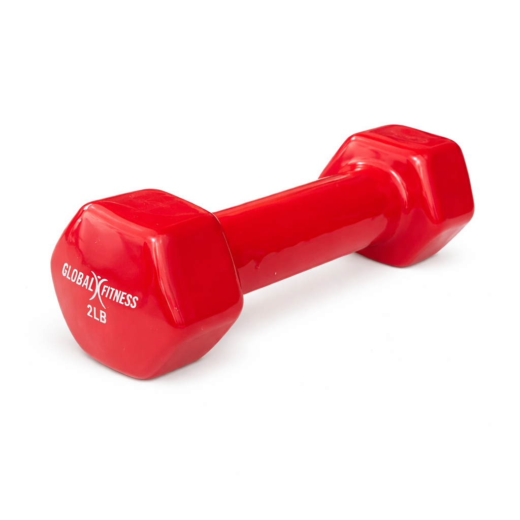 Mancuerna Encauchetada En Vinilo Global Fitness 2 Lb