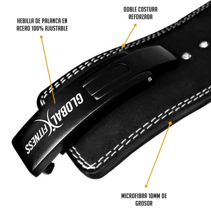 Cinturón Levantamiento de Palanca Powerlifting 10mm - Global Fitness