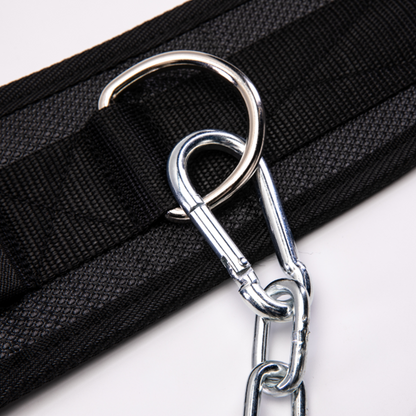 Cinturón Con Cadena Para Discos Profesional - Global Fitness