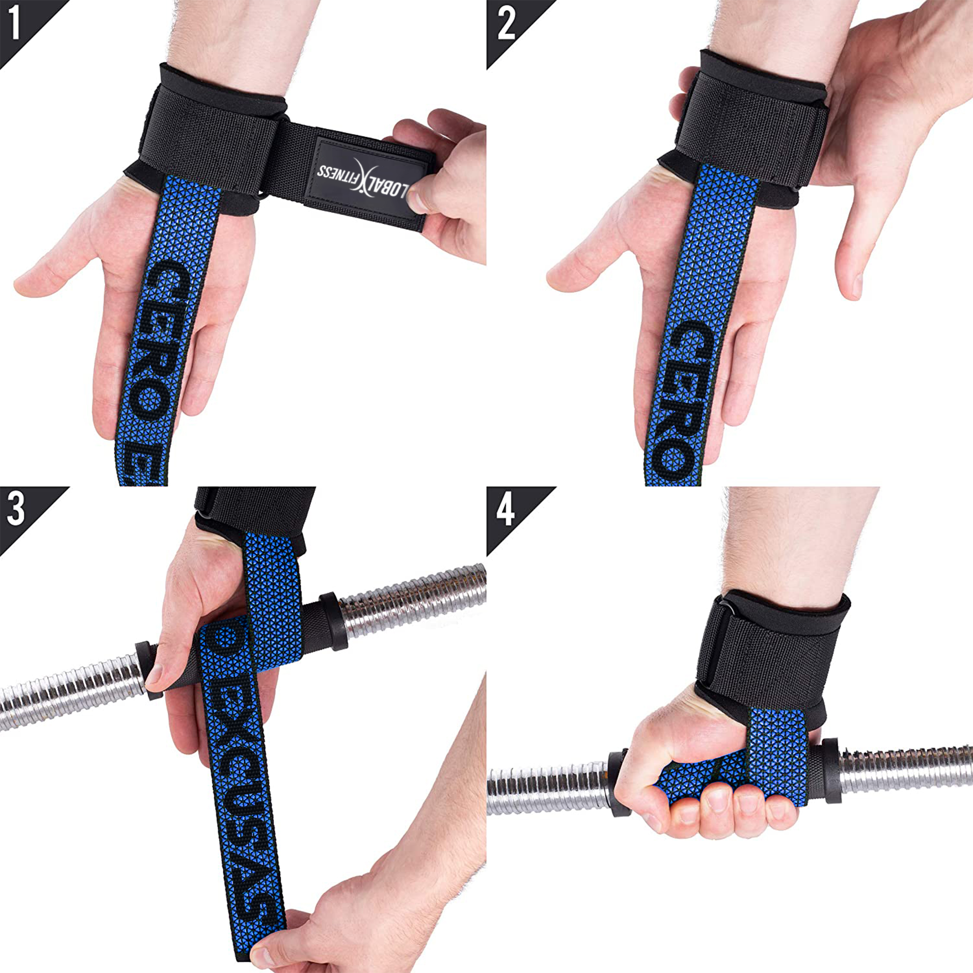 Straps Con Muñequera Para Gym Global Fitness