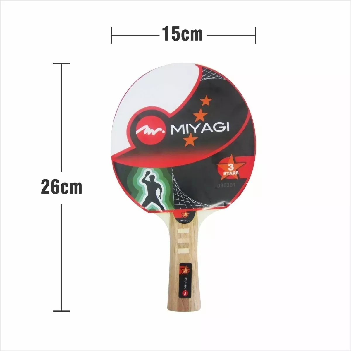 RAQUETAS TENIS DE MESA / PING PONG 3 ESTRELLAS MIYAGI