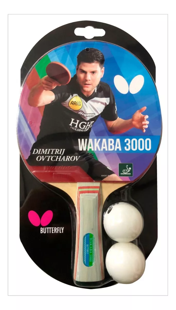 RAQUETA TENIS DE MESA / PING PONG WAKABA 3000 BUTTERFLY