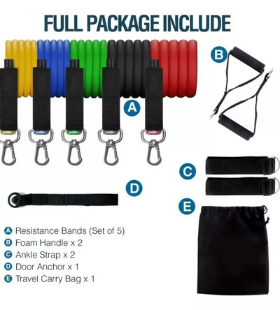 Kit Bandas Tubulares Juego De 10 Piezas Global Fitness