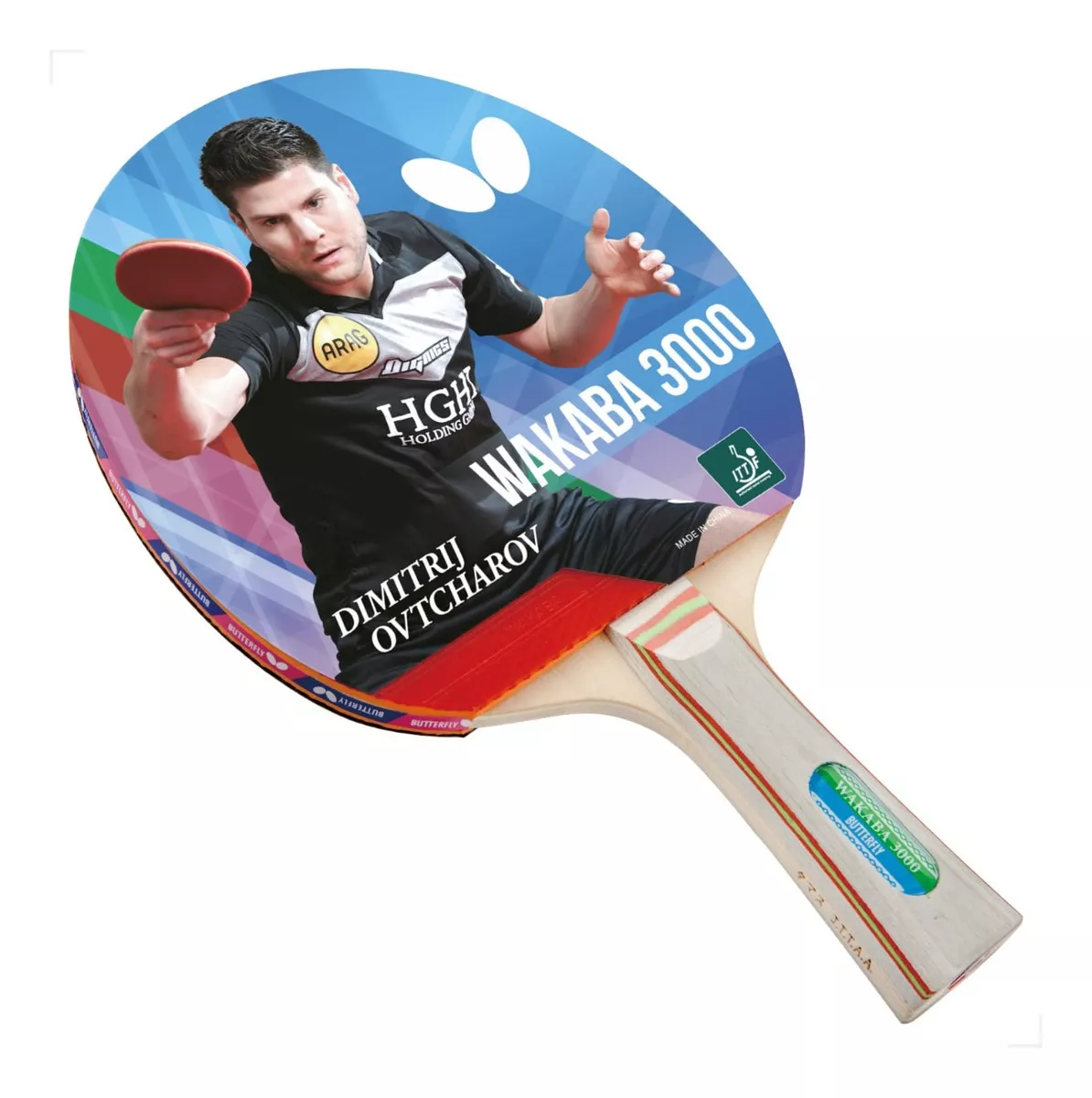 RAQUETA TENIS DE MESA / PING PONG WAKABA 3000 BUTTERFLY