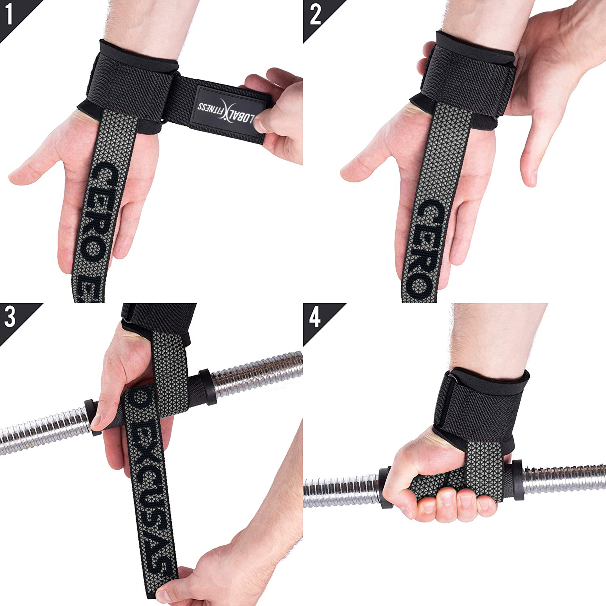 Straps Con Muñequera Para Gym Global Fitness