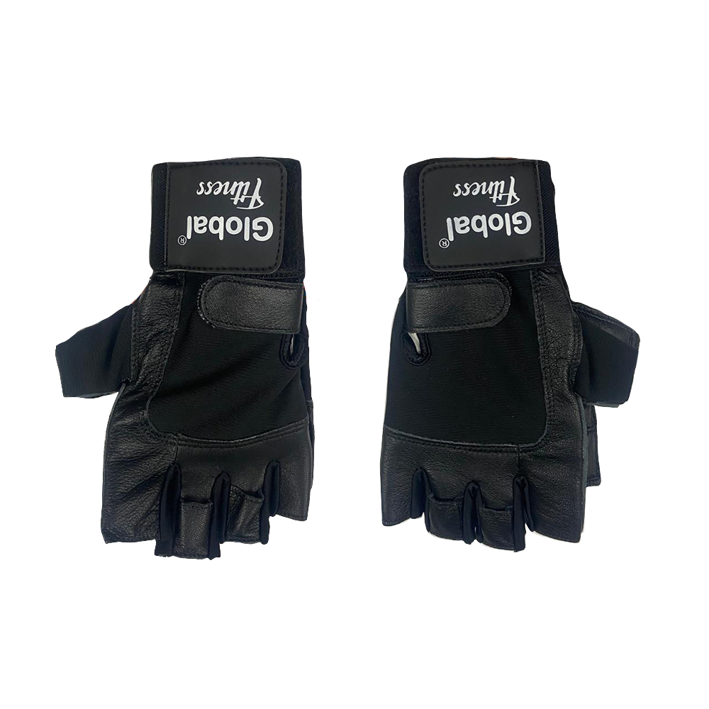 GUANTES DE CUERO CON MUÑEQUERA HOMBRE GLOBALFITNESS