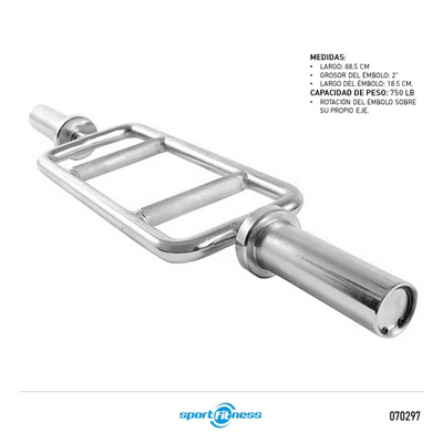 Barra romana para pesas tipo Ribwork 52mm