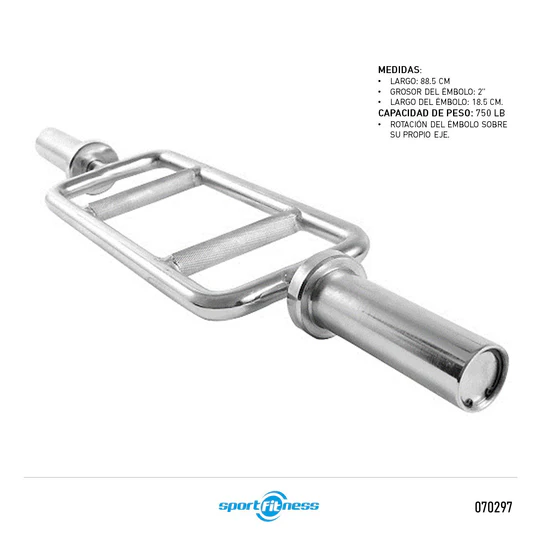 BARRA ROMANA PARA PESAS TIPO RIBWORK 52MM