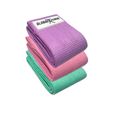 Set De Bandas Elásticas En Tela Global Fitness