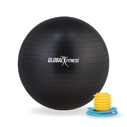 Balón de pilates 65 Cm - Negro - Global Fitness