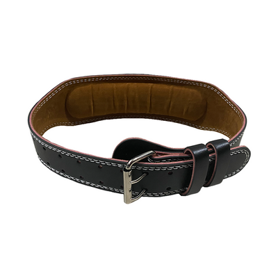 Cinturón de levantamiento de pesas en cuero profesional Global Fitness