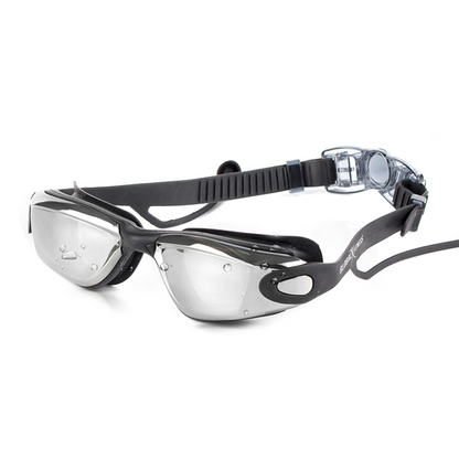 Gafas De Natación Espejadas Adulto - Negro