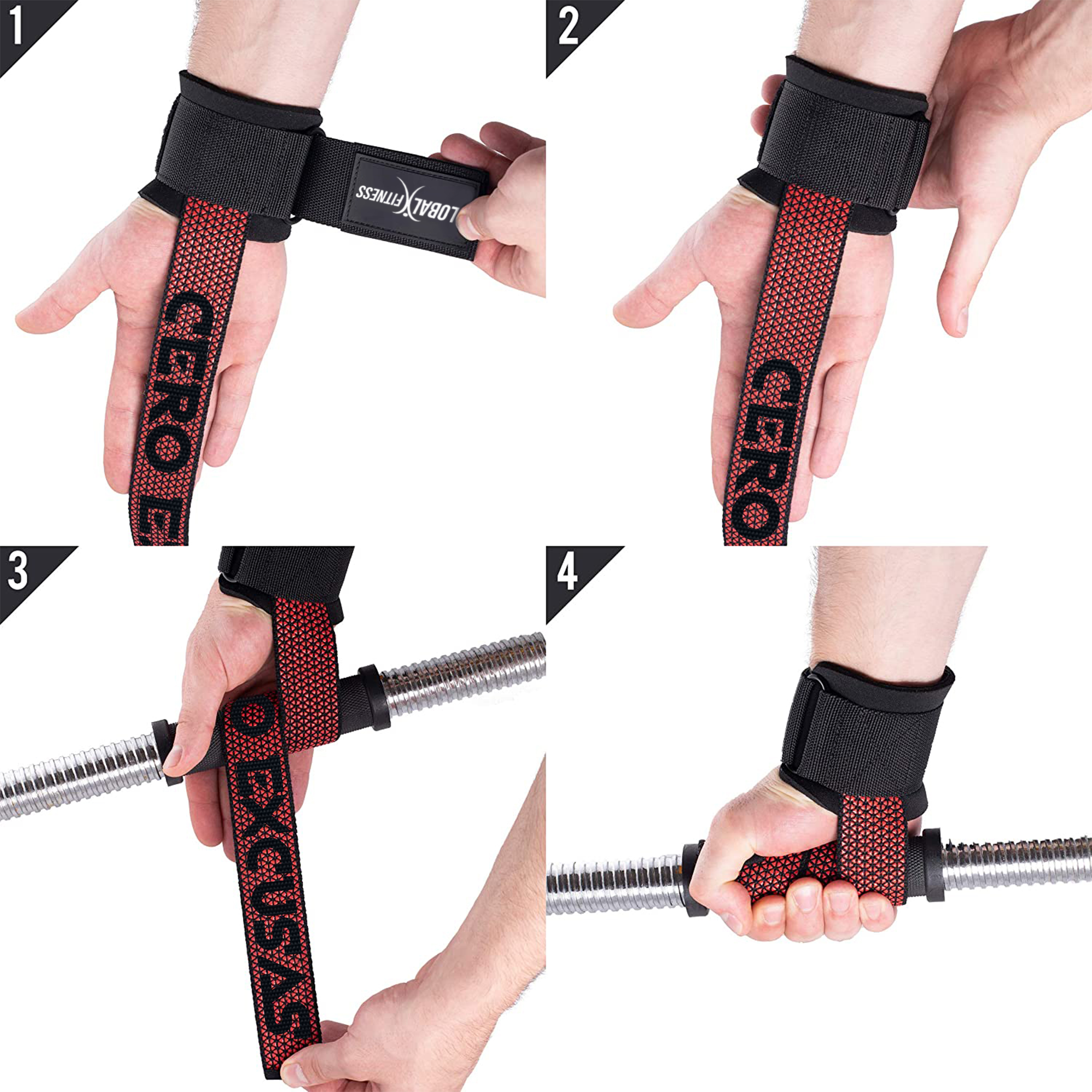 Straps Con Muñequera Para Gym Global Fitness