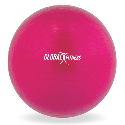 Balón de pilates 55 Cm - Rosa - Global Fitness