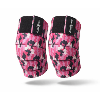 Vendas Rodillera camufladas para Gym Rosa - Global Fitness