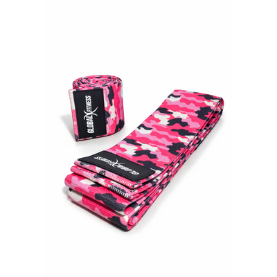 Vendas Rodillera camufladas para Gym Rosa - Global Fitness