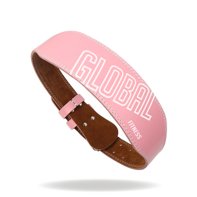 Cinturón Levantamiento Global Fitness Rosado