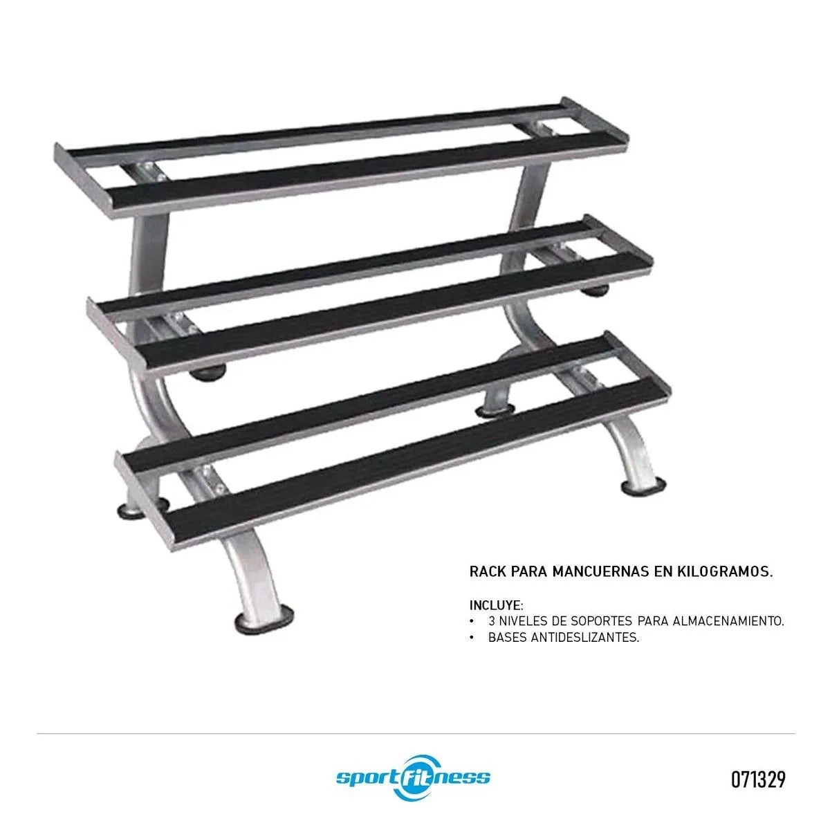 Rack para Mancuernas 3 Niveles