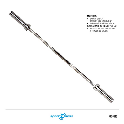 Barra pesas olímpica semi-profesional