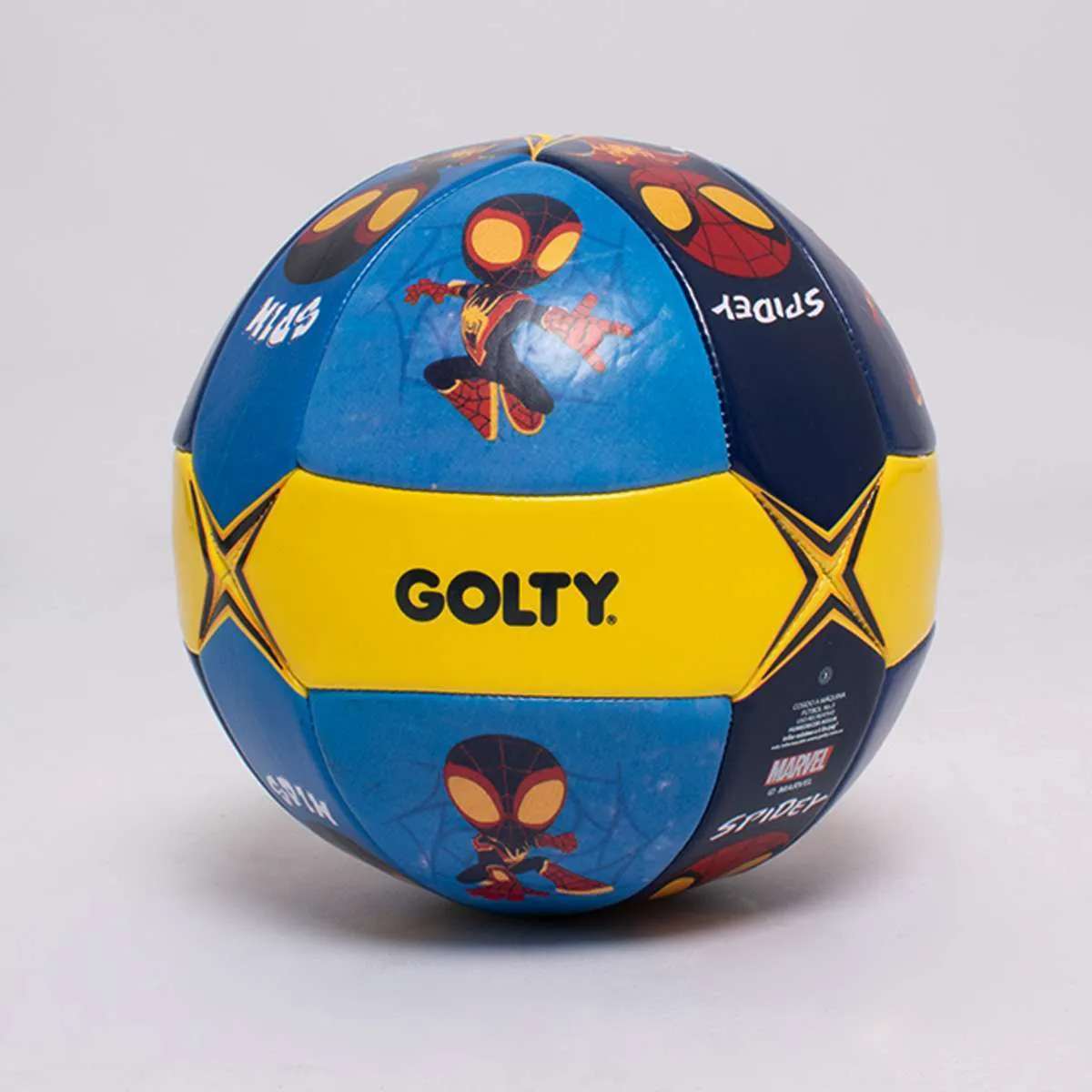 BALÓN DE FÚTBOL GOLTY SPIDEY Y AMIGOS COSIDO A MÁQUINA No3