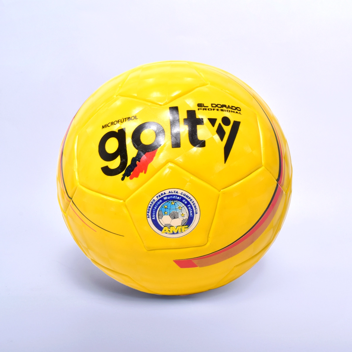 BALÓN DE MICROFÚTBOL PROFESIONAL DORADO GOLTY