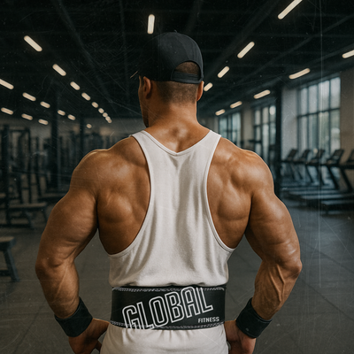 Cinturón Levantamiento Global Fitness Negro