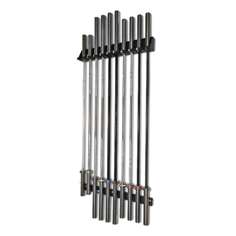 Rack de Barras Olímpicas Vertical de Pared